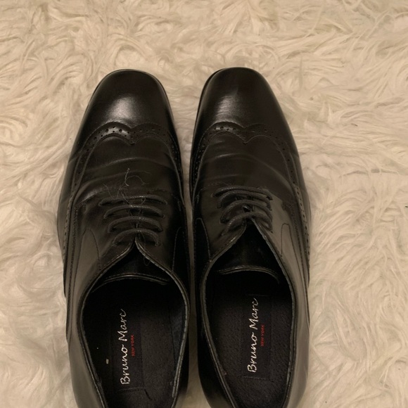 Mens Bruno Marc classic wingtip oxford brogue Dress Shoes sz 7 - Picture 9 of 11